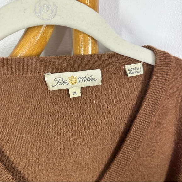 Mens Peter Millar Brown Cashmere Sweater sz XL - Picture 2 of 3